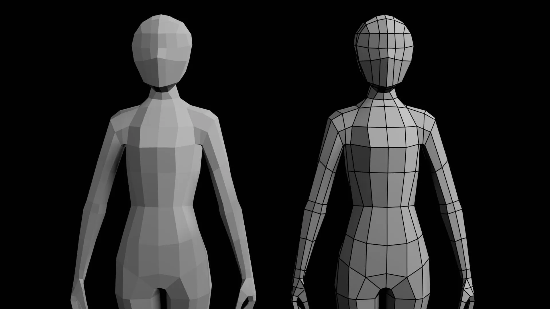 【blender】人の素体を作った話。（雑談）